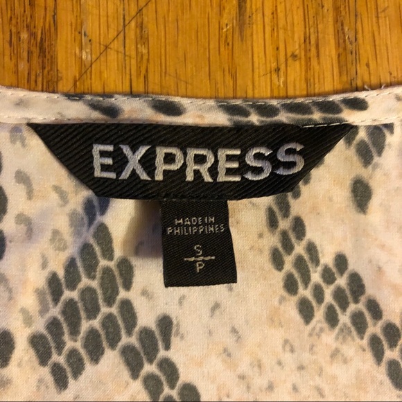 EXPRESS snake skin blouse - Picture 3 of 6